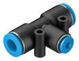 PUSH-IN T-FITTING, 8MM, 14.5MM QST-8-4