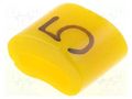 Markers; Marking: 5; 1.1÷2.5mm; H: 3mm; A: 6mm; -30÷100°C; leaded KURANT MZ-0/5