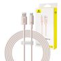 Fast Charging cable Baseus USB to USB-C Habitat Series 2m 100W (pink), Baseus P10360203421-01