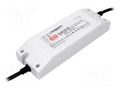 Power supply: switching; LED; 46W; 20VDC; 2.3A; 90÷264VAC; IP64 MEAN WELL PLN-45-20