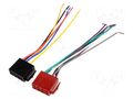 ISO plug,wires; PIN: 13(5+8) 4CARMEDIA ZRS-ISO-1A
