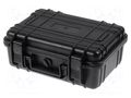Case; tool case; black; ABS; 260x180x100mm; IP67 NEWBRAND NB-45-1-B