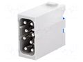 Connector: HDC; module; male; 16A; 400V; Han-Modular®; PIN: 8 HARTING 09140082633