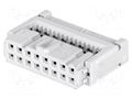 Connector: IDC; plug; female; PIN: 16; IDC; for ribbon cable; 2.54mm HARTING 09185166813
