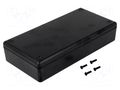 Enclosure: multipurpose; X: 85mm; Y: 170mm; Z: 35mm; 1599; ABS; black HAMMOND HM-1599EBK