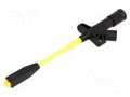 Clip-on probe; crocodile; 20A; black; Grip capac: max.10mm; 1000V HIRSCHMANN T&M KLEPS2800SW