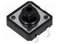 Microswitch TACT; SPST-NO; Pos: 2; 0.05A/12VDC; THT; none; 2.55N NINIGI TACTS-24R-F