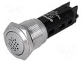 Signaller: sound; 80dB; Illumin: none; IP50; Ø19mm; 1÷10mm; 360mW ONPOW V19-24-BUZZER