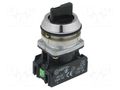 Switch: rotary; 30mm; Stabl.pos: 2; NC + NO; black; IP56; NEF30 PROMET NEF30-TPDSXY