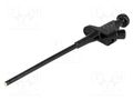 Clip-on probe; pincers type; 60VDC; black; 4mm; Overall len: 158mm HIRSCHMANN T&M KLEPS30SW