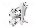 Splice terminal: rail; 800V; screw terminal; grey; 24A; polyamide PHOENIX CONTACT UK2.5N