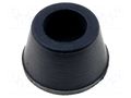 Foot; black; rubber; A: 11.5mm; B: 8.7mm; C: 5.6mm; E: 7.4mm; D: 3.2mm FIX&FASTEN NF-002