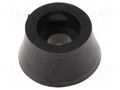 Foot; black; polyetylene; A: 11mm; B: 8.8mm; C: 6mm; E: 5.7mm; D: 3.5mm FIX&FASTEN NF-009