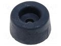 Foot; H: 9mm; black; PVC; Dim: Ø17.5mm; Ømount.hole: 3.2mm ESSENTRA NG-2