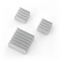 Set of heat sinks for Raspberry Pi with thermoconductive tape - 3pcs RPI-01597