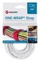 HOOK & LOOP STRAP, 13MM X 200MM, WHITE VEL-OW64300