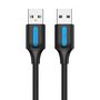 USB 2.0 cable Vention COJBH 2A 2m Black PVC, Vention COJBH