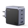 Wall Quick Charger Nexode S GaN 100W USB-A + 3xUSB-C QC4.0+ PD3.0, Grey UGREEN/35043