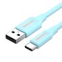 USB 2.0 A to USB-C Cable Vention COKSF 1m 3A Light Blue, Vention COKSF