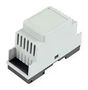 ENCLOSURE, DIN RAIL, POLYCARBONATE, GREY 1597DIN2GY