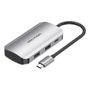 USB-C Docking Station to 4x USB3.0, PD 0.15m Vention TNBHB (gray), Vention TNBHB