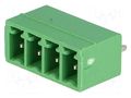 Connector: pluggable terminal block; socket; male; 8A; 160V; PIN: 4 PHOENIX CONTACT MCV1.5/4-G-3.81