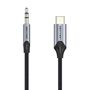 Cable Audio USB-C to 3,5mm mini jack 1m black, Vention BGKHF