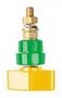 BINDING POST, 100 A, 1 KV, GREEN/YELLOW POL 102 L / GNGE
