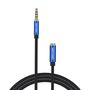 Cable Audio TRRS 3.5mm Male to 3.5mm Female Vention BHCLI 3m Blue, Vention BHCLI