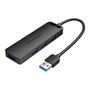 USB 3.0 4-Port Hub Vention CHLBF 1m, Black, Vention CHLBF