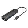 HUB USB-C to 3x USB 3.0, RJ45, Micro USB Vention TGPBB 0.15m Black, Vention TGPBB