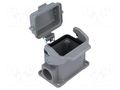 Enclosure for connectors: HDC; size 6B; Han; IP65; with latch HARTING 09300061256
