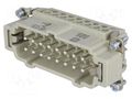 Connector: HDC; contact insert; male; 16A; 500V; Han E®; PIN: 16 HARTING 09330162601