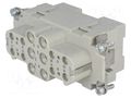Connector: HDC; contact insert; female; 10A,40A; 400V,690V HARTING 09380182701