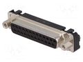 Connector: D-Sub; PIN: 25; socket; female; straight; THT; UNC 4-40 HARTING 09663516513