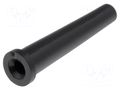 Strain relief; Ømount.hole: 7.5mm; Øhole: 4mm; PVC; black; L: 38.9mm ESSENTRA ODZ-4L