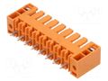 Connector: pluggable terminal block; socket; male; 17A; 320V; THT WEIDMÜLLER SL3.50/08/180F