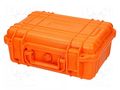 Case; tool case; orange; ABS; 260x180x100mm; IP67 NEWBRAND NB-45-1