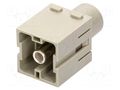 Connector: HDC; module; male; 200A; 1000V; Han-Modular®; PIN: 1 HARTING 09140012663