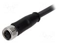 Connector: M8; female; PIN: 3; straight; with lead; plug; 2m HARTING 21348100388020