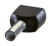 TERMINAL, TWIN WIRE FERRULE, 16AWG, BLK 7TAI029790R0046