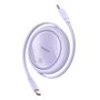 Cable USB-C to USB-C Baseus Free2Draw, PD, 100W, 1m (purple), Baseus P10364500511-00