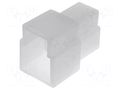 Terminals cover; male; for push-on 6.3mm connectors with lock NINIGI OK-3M