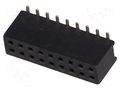 Connector: pin strips; socket; female; PIN: 18; straight; 1A; SMT CONNFLY DS1065-05-2X9S8BS