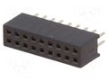 Connector: pin strips; socket; female; PIN: 18; straight; 1A; THT CONNFLY DS1065-03-2X9S8BV