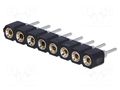 Connector: pin strips; socket; female; PIN: 8; straight; THT; 2.54mm CONNFLY DS1002-01-1X08V13