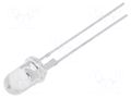 LED; pink (salmon pink); 5mm; 80000÷100000mcd; 15°; Front: convex OPTOSUPPLY OS6OGA5111P