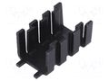 Heatsink: moulded; SOT32; black; L: 32mm; W: 18.5mm; H: 15mm; 16K/W FISCHER ELEKTRONIK FK235SAL2