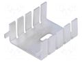 Heatsink: moulded; TO220; L: 33mm; W: 25.4mm; H: 12.7mm; 20K/W; raw FISCHER ELEKTRONIK FK222MI220