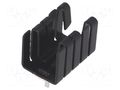 Heatsink: moulded; TO220; black; L: 19mm; W: 12.7mm; H: 12.7mm; 21K/W  FK33